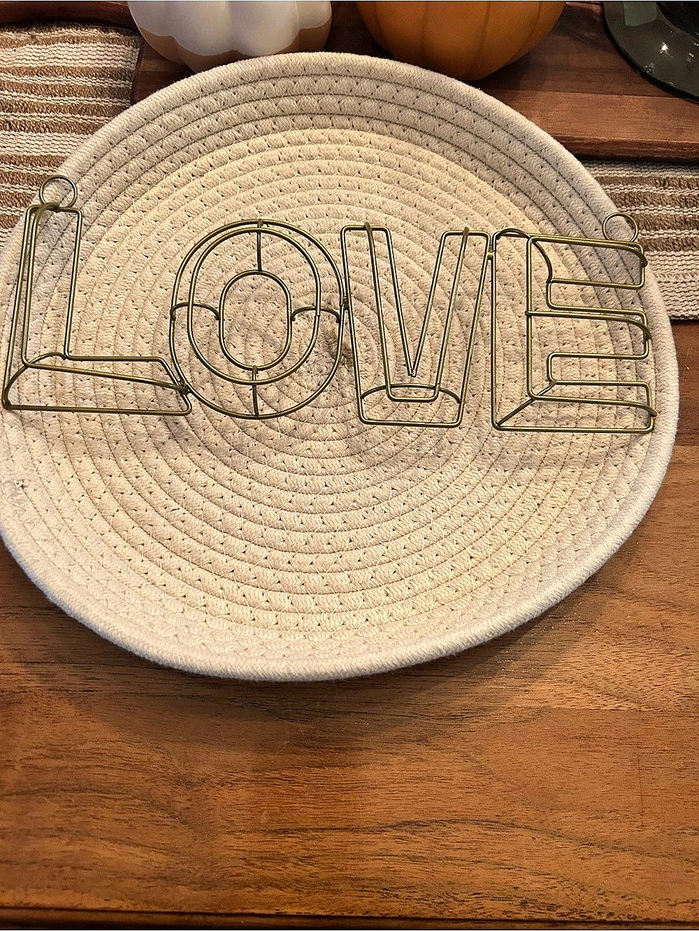 LOVE Decor in Gold NWOT